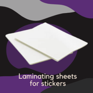 laminating sheets for stickers